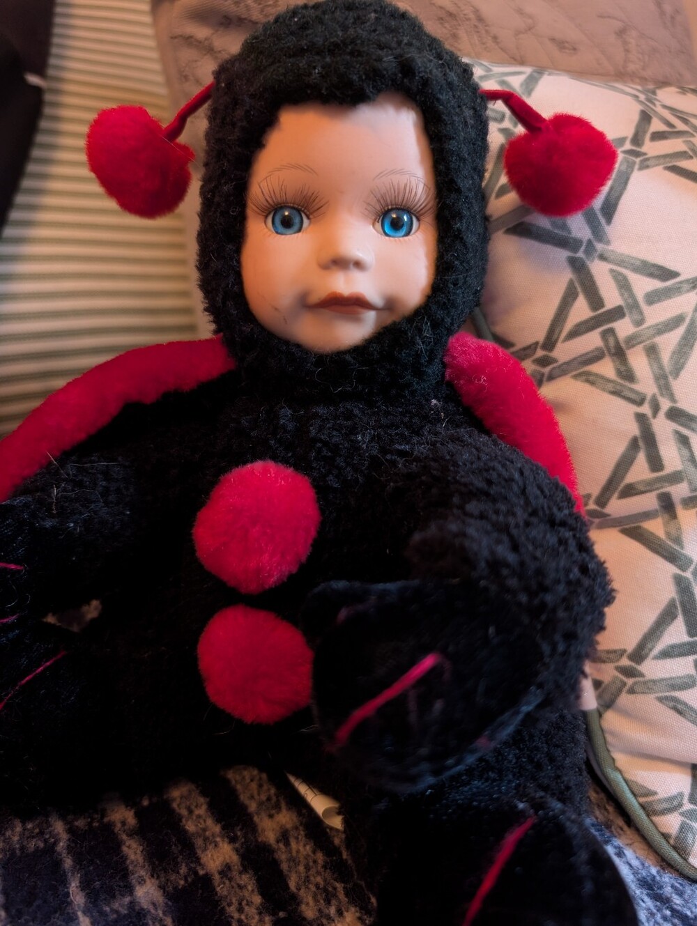 Black & Red Ladybug Doll